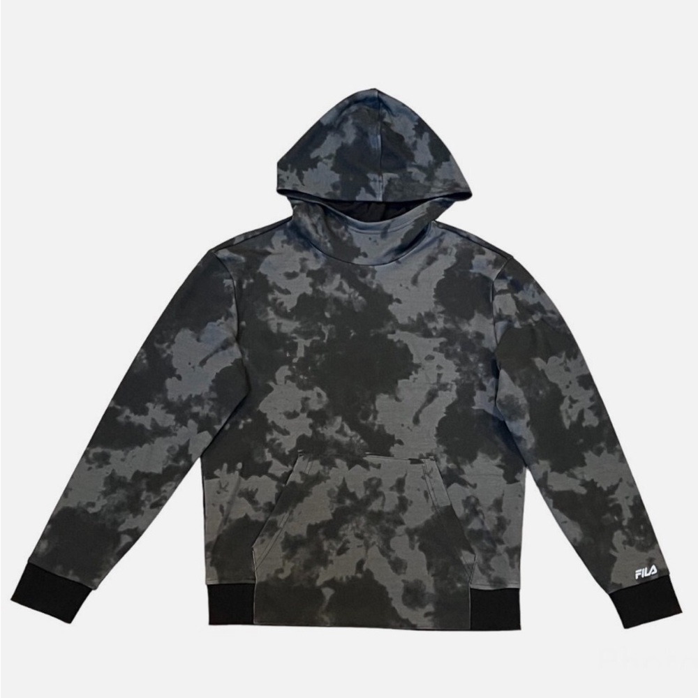 Fila Men's Black and Gray Hoodie